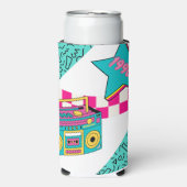  stijl 1990 Stereo Seltzer Blikjeskoeler (Seltzer Voorkant)