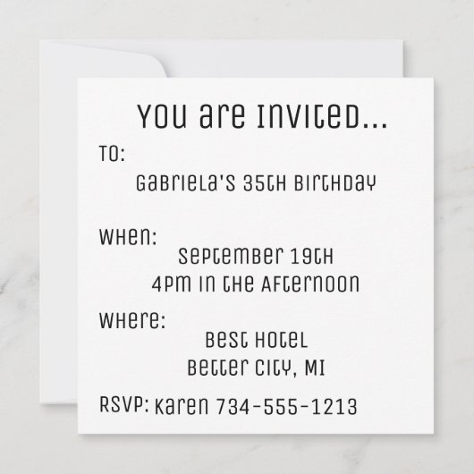  stijl 1991 Stereo Kaart (Achterkant)