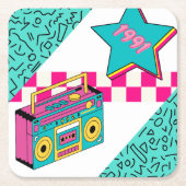  stijl 1991 Stereo Kartonnen Onderzetters (Voorkant)