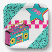  stijl 1991 Stereo Papieren Bordje (Voorkant)