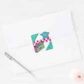  stijl 1991 Stereo Vierkante Sticker (Envelop)