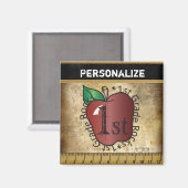  stijl 1e klas leraar magneet (Voorkant / Achterkant)