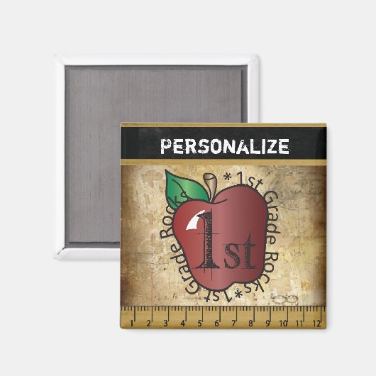  stijl 1e klas leraar magneet (Voorkant / Achterkant)