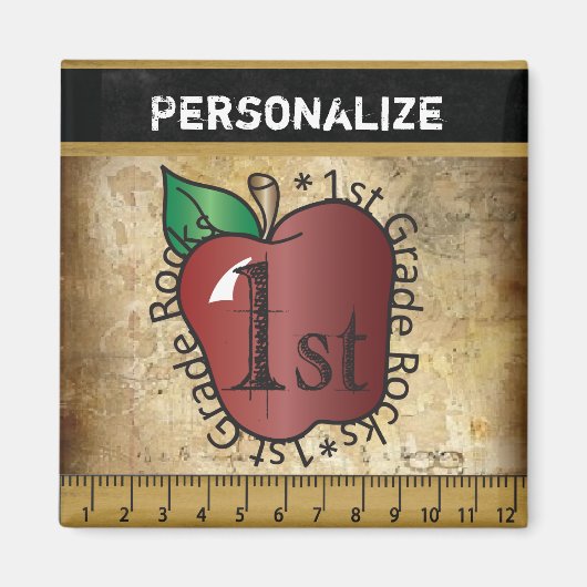  stijl 1e klas leraar magneet (Voorkant)