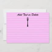 Stijl 2 - Catering Recipe Kaarten - Roze rug - SRF (Achterkant)