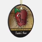 stijl 3e klas van de leraar | Chalkboard Keramisch Ornament (Rechts)