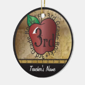 stijl 3e klas van de leraar | Chalkboard Keramisch Ornament (Links)