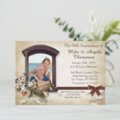  stijl 50ste Jubileum Uitnodigen Kaart (Staand voorkant)