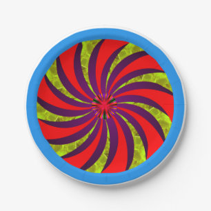 Stijl: 7" Ronde Papieren Bord Slingeren een specta