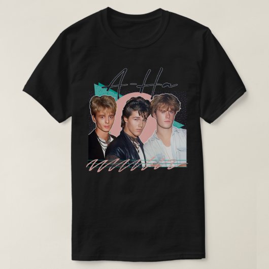 Stijl 80s AHa Ontwerp 1 T-shirt (Design voorkant)