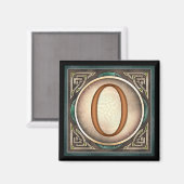 Stijl A, "0" - Keltische getalmagneten Magneet (Voorkant / Achterkant)