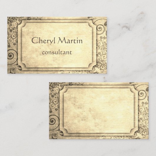 stijl aangepaste visitekaartsjabloon visitekaartje (Voorkant / Achterkant)