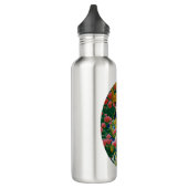 Stijl Abstract Aziatisch meisje met bloemen Waterfles