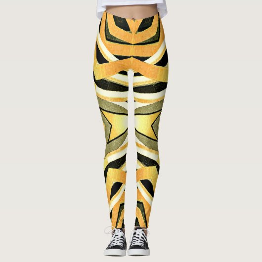 stijl abstract trendy design leggings (Voorkant)