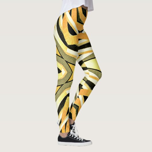 stijl abstract trendy design leggings (Rechts)