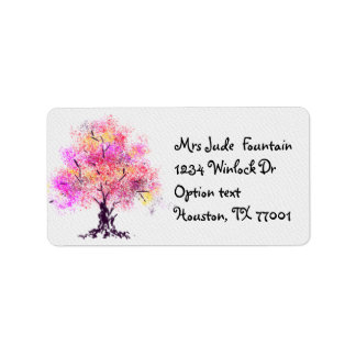 Stijl abstracte waterverf handtekenstijl etiket