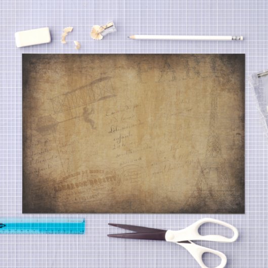 Stijl Achtergrond Eiffeltoren" Tissuepapier (Craft)