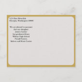  stijl Afstuderen fotokaart Aankondigingskaart (Achterkant)