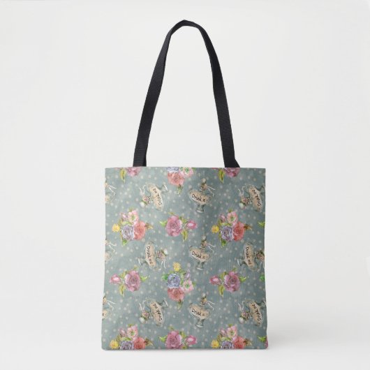 stijl Alice in Wonderland Tote Bag (Voorkant)