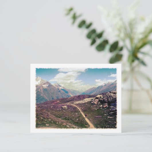  stijl Alpine Uitzicht Briefkaart (Staand voorkant)