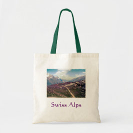  stijl Alpine Uitzicht Canvas tas