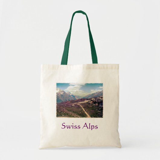 stijl Alpine Uitzicht Canvas tas (Voorkant)