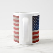  Stijl Amerikaans vlagpatriottisch ontwerp Grote Koffiekop (Achterkant)