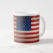 Stijl Amerikaans vlagpatriottisch ontwerp Grote Koffiekop (Voorkant rechts)
