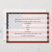  Stijl Amerikaans vlagpatriottisch ontwerp Kaart (Achterkant)