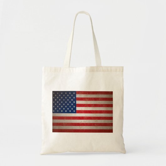 Stijl Amerikaans vlagpatriottisch ontwerp Tote Bag (Voorkant)