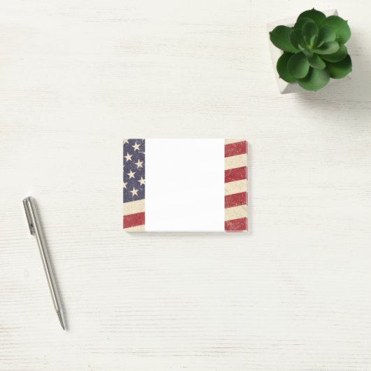  stijl Amerikaanse vlag Grunge Kijk Post-it® Notes (Kantoor)