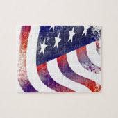  stijl Amerikaanse vlag Legpuzzel (Horizontaal)