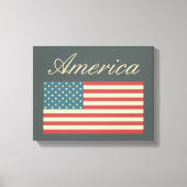  stijl Amerikaanse vlag muurkunst Canvas Afdruk (Voorkant)