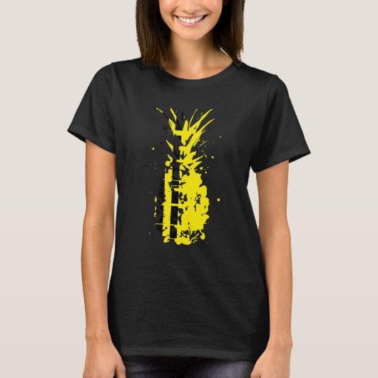Stijl Ananas Contrast - Easy Going Mode T-shirt (Voorkant)