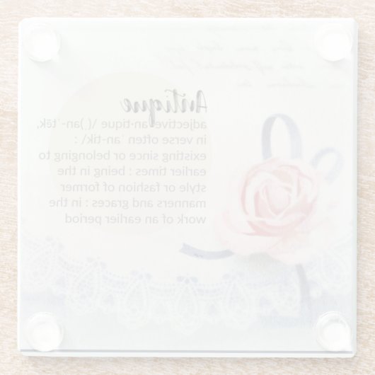  stijl Antiek gedefinieerde land Onderzetter Glazen Onderzetter (Achterkant)