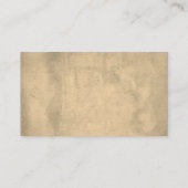  stijl antiek lederen afbeelding visitekaartje (Achterkant)