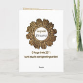 stijl Art Deco Devon Rex Cat Kaart (Achterkant)