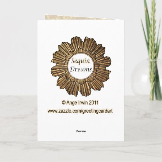  stijl Art Deco Devon Rex Cat Kaart (Achterkant)