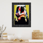 stijl Art Deco-Mode Poster (Keuken)