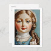 stijl Art Doll Briefkaart (Voorkant / Achterkant)