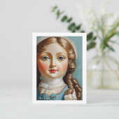  stijl Art Doll Briefkaart (Staand voorkant)
