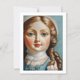  stijl Art Doll Briefkaart