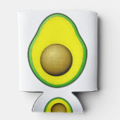  stijl Avocado tekening Blikjeskoeler (Achterkant)