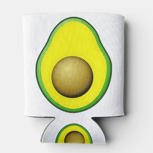  stijl Avocado tekening Blikjeskoeler (Achterkant)