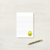 stijl Avocado Tekening gelinkt Post-it® Notes (Op bureau)