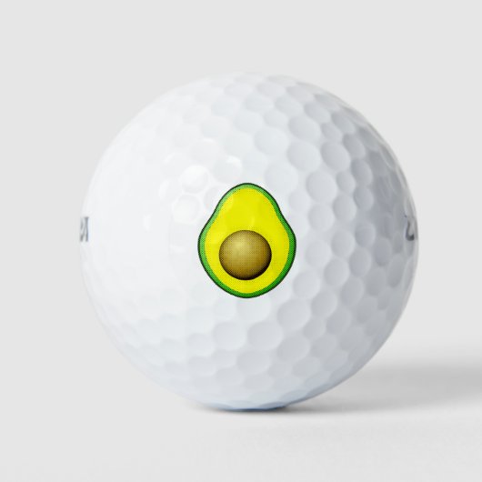  stijl Avocado tekening Golfballen (Voorkant)