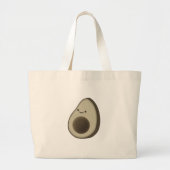  stijl Avocado tekening Grote Tote Bag (Voorkant)