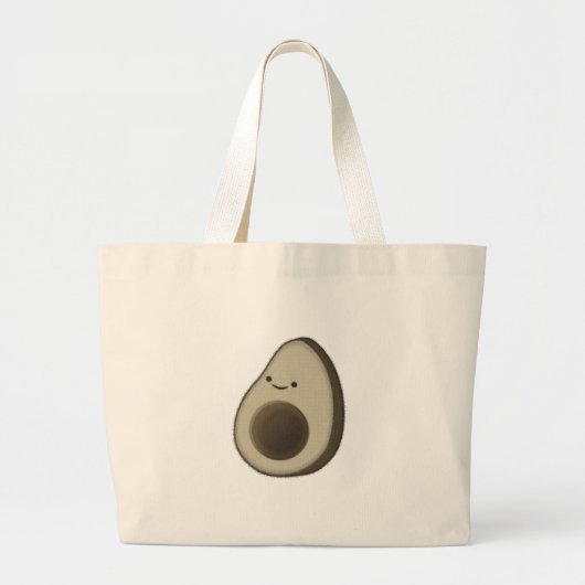 stijl Avocado tekening Grote Tote Bag (Voorkant)