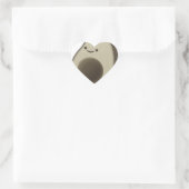 stijl Avocado tekening Hart Sticker (Tas)
