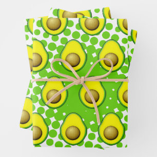 stijl Avocado tekening Inpakpapier Vel